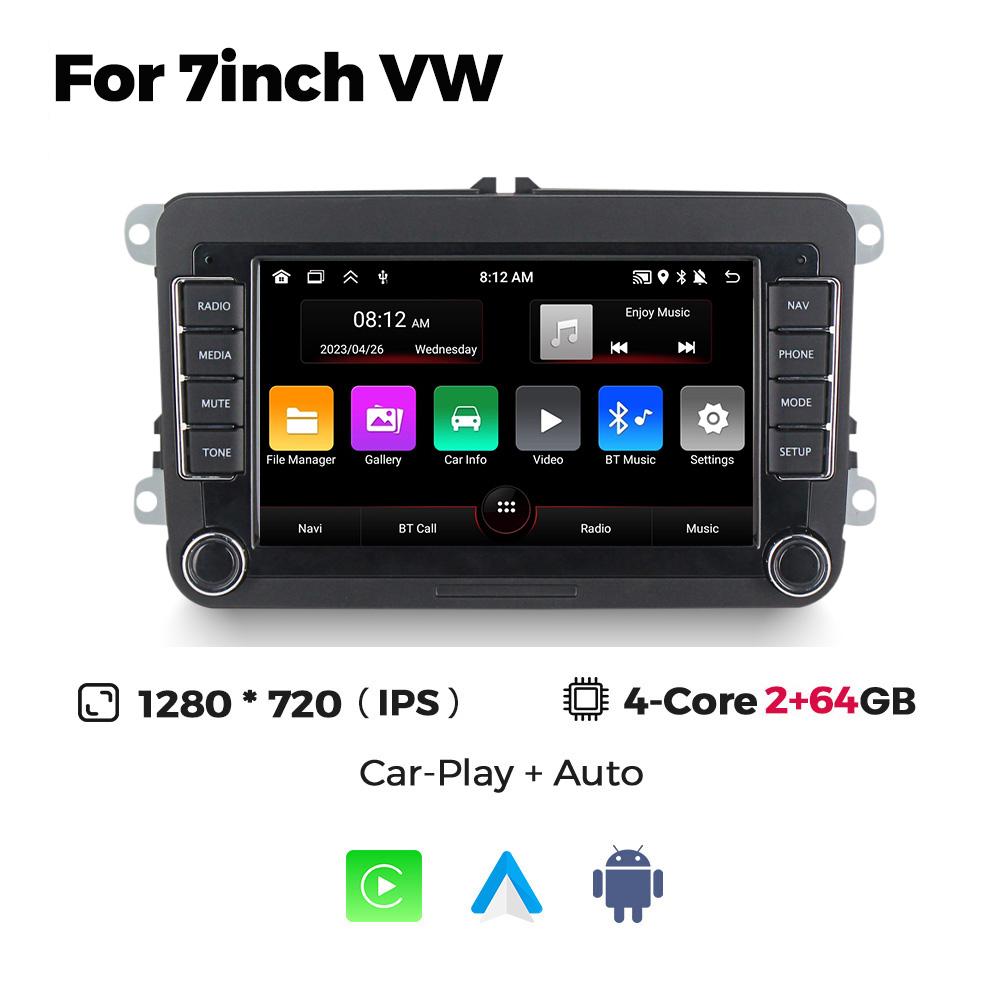 Android Car Radio for Volkswagen Golf 5 6 Polo Passat B6 B7 CC Skoda Jetta Universal Multimedia Wireless for Carplay Auto Screen
