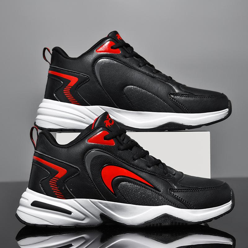 PU Kožené Tenisky Pánske Ležérne Topánky Športové Chlapčenské Čisto Čierne Plus Veľká Veľkosť 47 48 Tenis Masculino Zapatillas Deportivas Hombre
