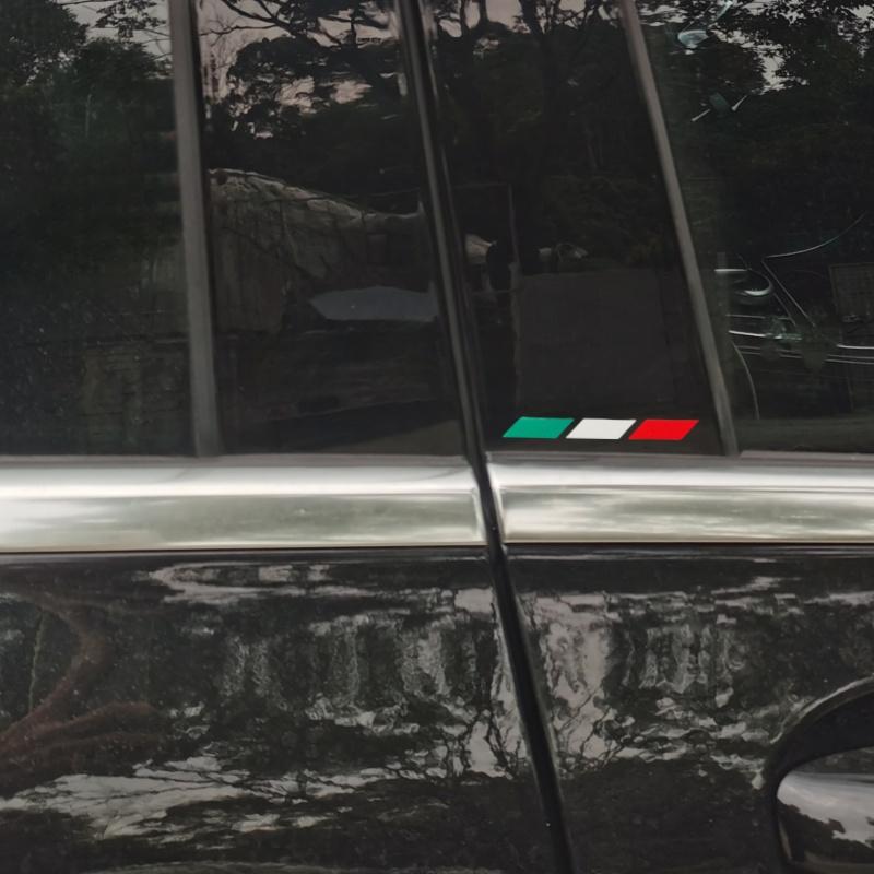 4Pcs Italy Flag Vinyl Stickers, Car Body Wiper Decals for Fiat Abarth 500 500X 500e Punto Bravo Tipo Panda