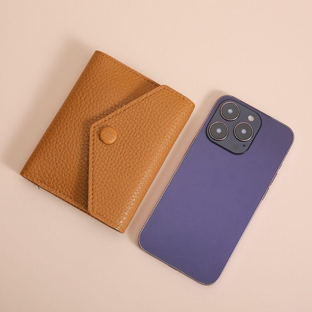 Multi-card Slot PU Leather Wallet Korean Style Small Purse Bag Simple Envelope Short Wallet  Girls