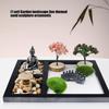 Japanse Zenes Tuin voor Bureau Hout Zand Tuin Zenes Decoraties Meditaties Cadeau Sensorische Therapie Tool Mindfulness Emotioneel