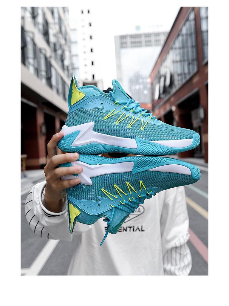 Herren Sommer Mesh Basketball Sneaker - Atmungsaktiv, Weiche Sohle, Rutschfeste Low-Top Laufschuhe
