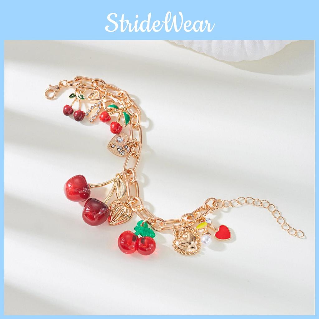 Cherry Blossom Alloy Jewelry With Butterfly Bow Pendant Accessory