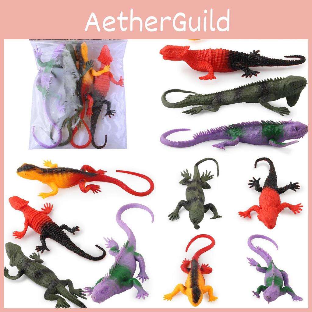 Realistisches PVC Chamäleon Amphibien Reptilien Modell Spielzeug für Kinder mit einzigartiger Farbwechsel-Funktion