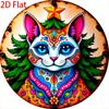 Metal Cat Wall Decor Tin Sign Gift For Friend 15x30cm Vintage Home Art