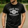 Chat GPT University Twist Knot Est 2067 Graphic T Shirt Unisex Crew Neck Short Sleeve Tech Geek Holiday Gift Tee