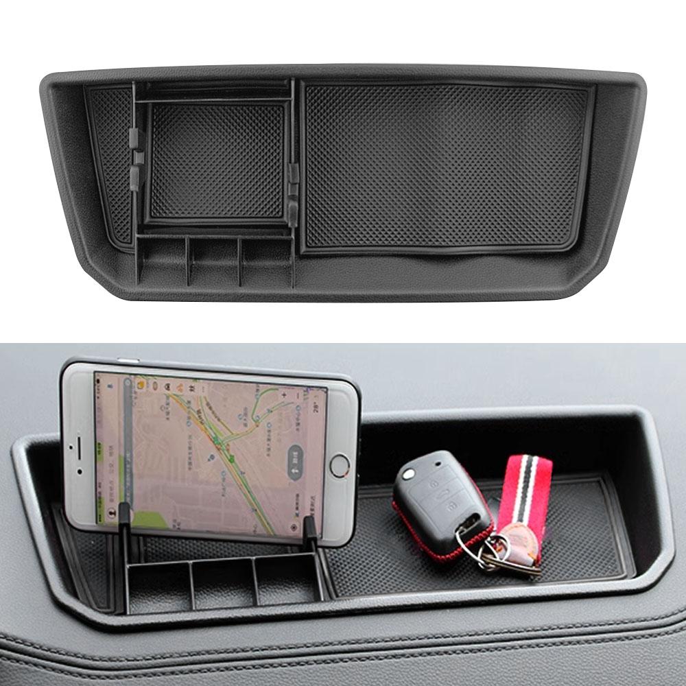 Car Interior Tray Dashboard Storage Tray Phone Holder Center Console Tidying for Volkswagen VW Atlas / Teramont 2018-2023