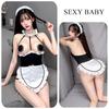 Sexy Lingerie Bunny Girl Jumpsuit Open Crotch Uniform Tempting Steel Ring Gathering Pajama Women Clothing Fashion Sweet Night