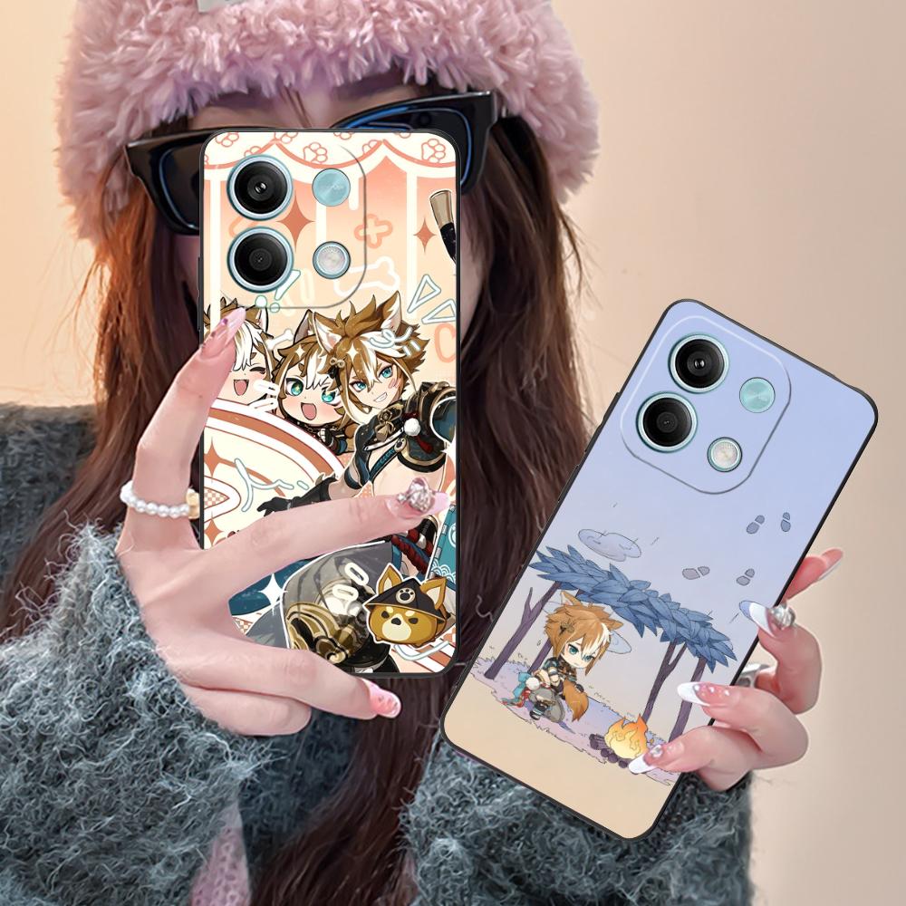 Game GI Gorou Mobile Phone Case for Xiaomi Redmi 15 14 13 12 A5 3 2 1 C Plus 4G 5G Colorful Printing Cover Luxury Cover