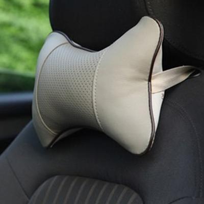 Universal Car Elastic Headrest Automobile Seat Neck Support Pillow Pu Leather Head Support Protector Backrest Cushion