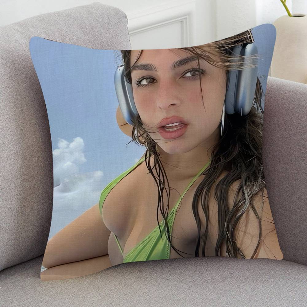 Singer Addison Rae Game For Cartoon Print Peripheral Pillow Case Cushion Cover Home Decor Birthday Gift Pillowcover
