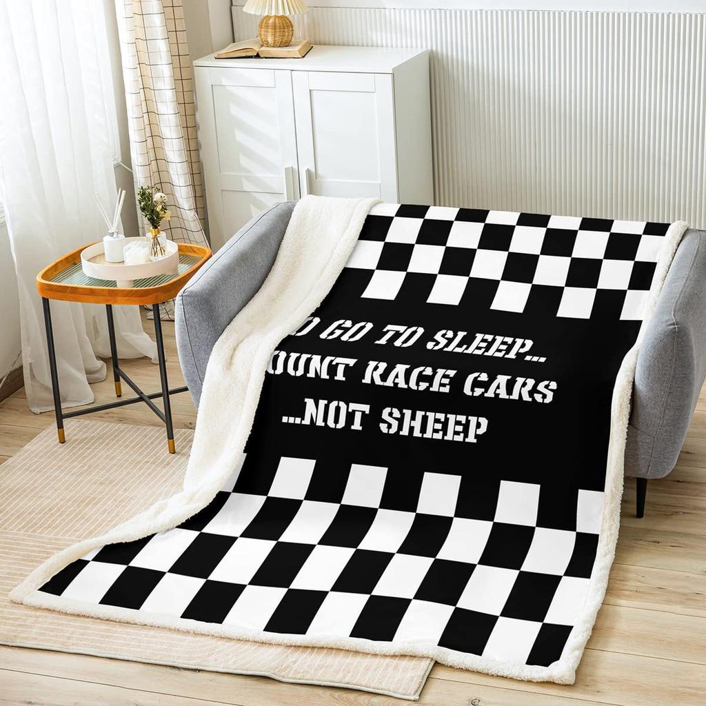 Geometric Print Flannel Blanket Nap Thermal Blanket Sofa Blanket