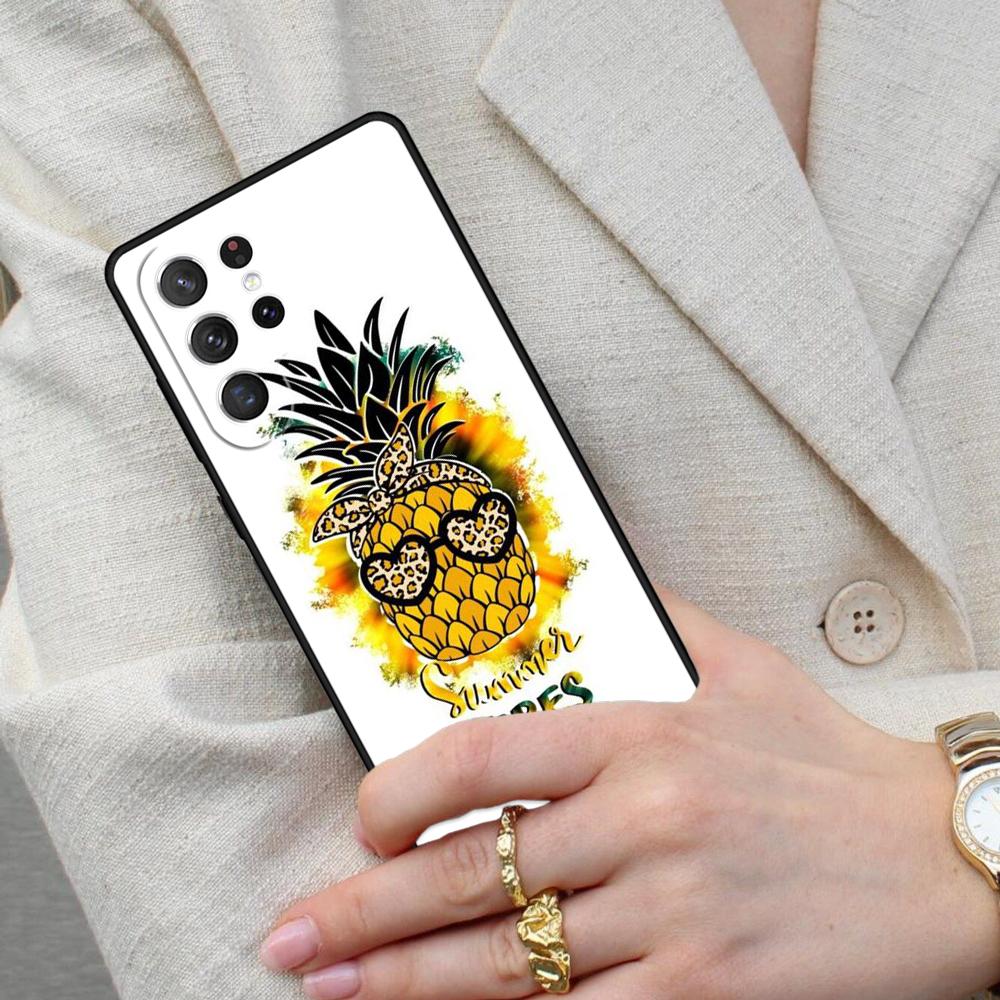 Summer Fruit Pineapple Cell Phone Case for Samsung Galaxy S26 Ultra S25 S24 S23 S22 S21 S20 Note10 Cover