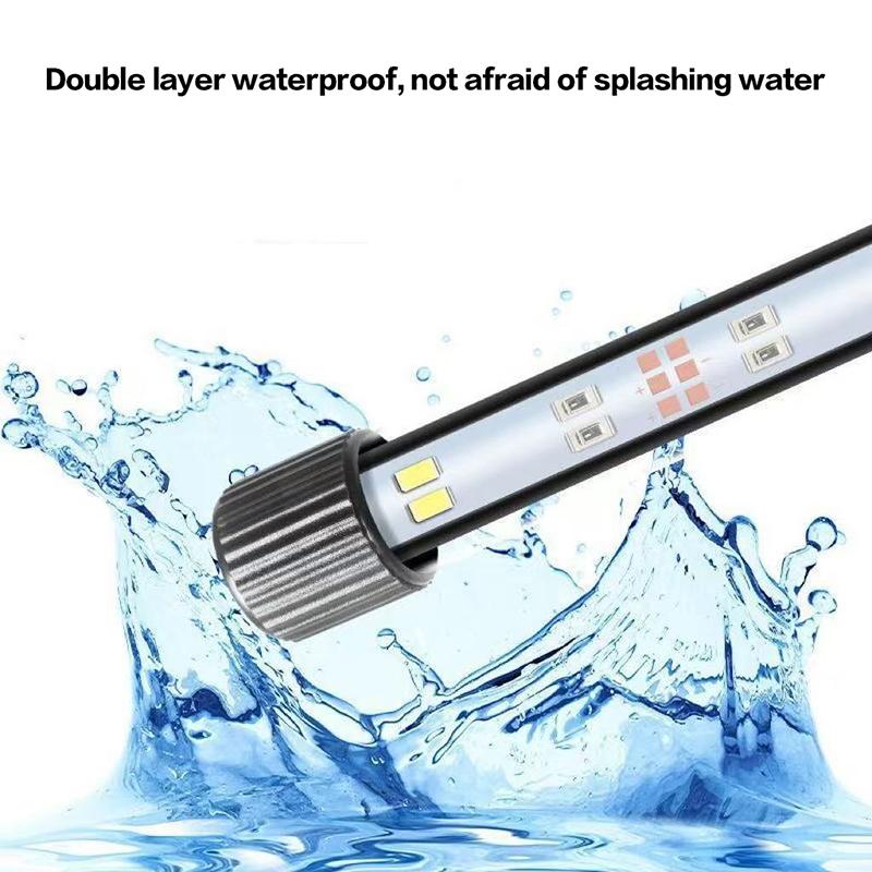 1Pc 17-47CM USB Plug Aquarium Light LED Waterproof Fish Tank Light Underwater Lighting Submersible Lamp Plant Grow Lamp 110V