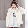 Han Fan Color Casual Two-Cotton Jacket Women's European Products Spring New Hooded Long Sleeve Padded Cotton Age-Reducing Outerwear Tide