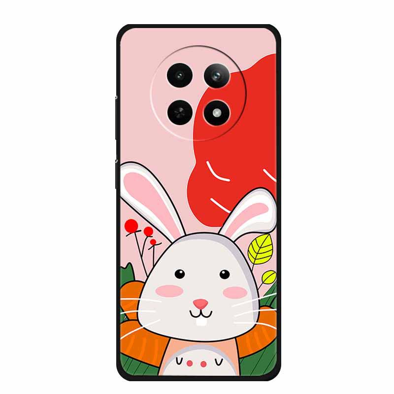 Realme 12 5G Phone Case: Embossed Color Painting, Drop-proof with Concave-convex Texture - 1 Piece