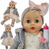 Boneca falante e cantora (polonês), olhos fechados, 45 cm + modelo + vidro_745