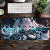 40x90cm Gaming Mouse Pad Cartoon Samurai Girl Deskmat Large Gamer Professional Premium Mousepad Speed Control Accessories Rug