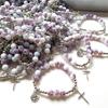 Adjustable Crosses Charm Beads Bracelets Fashionable Religious Jewelry for Men and Women