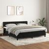 VidaXL Divan Bed and Mattress Black 160x200 Cm Velvet 3141493