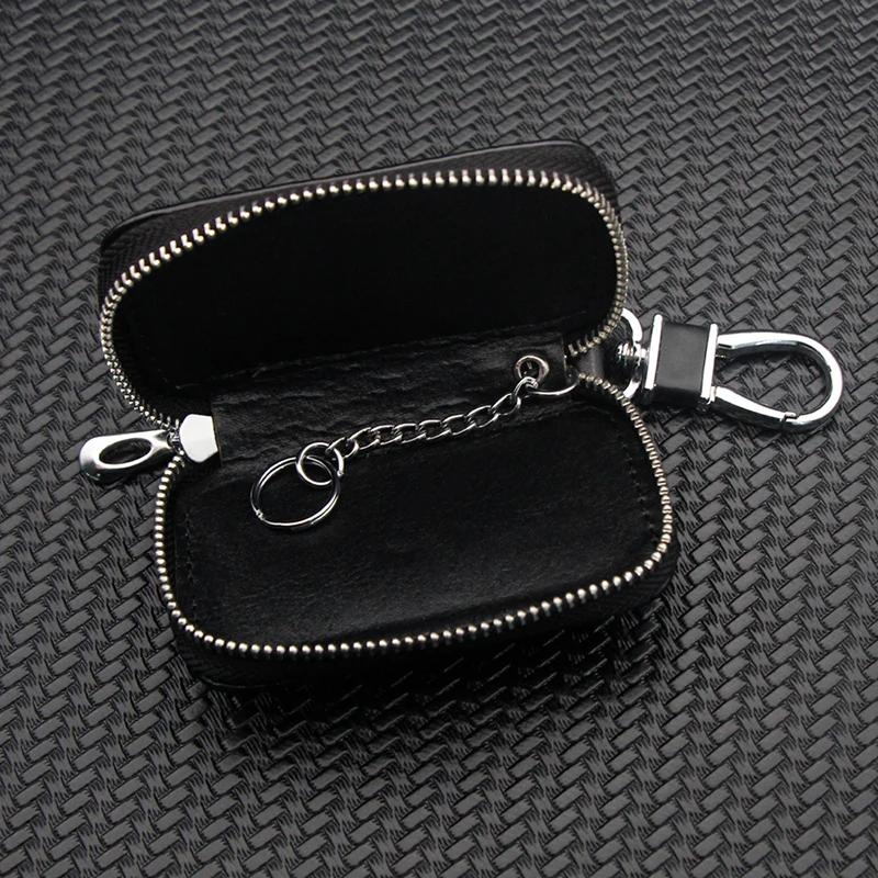 2025 Hot Leather Car Key Case Protection Auto Key Bag Key Chain Cover for Mercedes Benz New B/C/E Class A Class C200L GLC GLK Ne