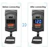 12V USB Rocker Switch 36W USB & PD Outlet Socket with LED Voltage Display 18W QC3.0 Charger for Cars Trucks Vans Boats RVs