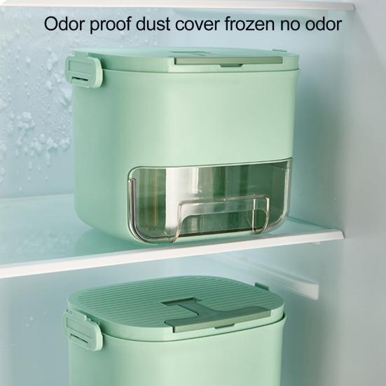 Ice Tray with Lid & Bin Press To Release 52 Cavity Ice Cube Mold for Freezer BPA-Free Stackable Ice Cube Maker for Drinks Whiskey Coffee Cocktail