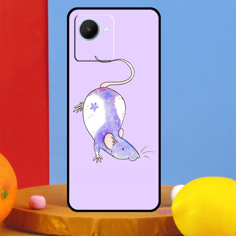 Cute Cartoon Animal Rat For Realme C75 C71 C55 C53 C67 C61 C33 C63 C51 10 11 12 13 14 15 Pro Plus C65 GT7 Pro Case