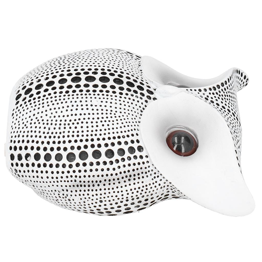 Owl Statue Innovative Resin Animal Sculpture Ornament Art Crafts for Desktop DecorationBS1027 White