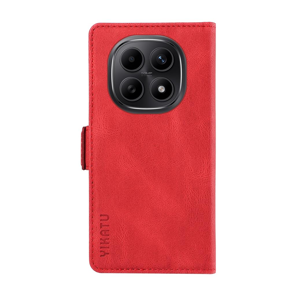For Xiaomi Poco M8 5G/Redmi Note 15 5G (Global)/15 4G (Global) Leather Case YIKATU YK-005 Skin-touch Feeling Wallet Phone Cover