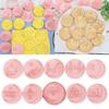 10Pcs Round Castle Moon Pattern Cookie Cutters Set Cartoon Pressable Biscuits Mold Plastic Cookie Stamps Baking Tool