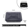 ZISIZ 1000ml Disposable Meal Prep Container