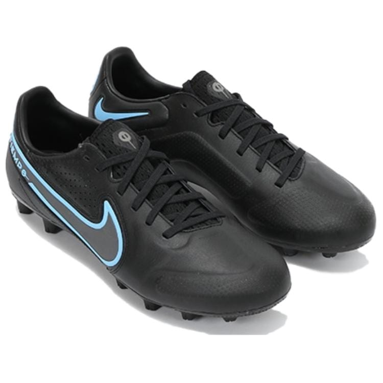 Nike Tiempo Legend 9 HG Hard Ground Natural Grass Slip Resistant Abrasion Resistant Soccer Shoes Men's Black DB5621-004