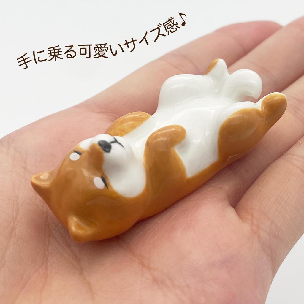 Roztomilé nádobí Inu Shiba Inu na odkládací podložku na hůlky 6 x 4 cm Zvířecí Různé Psí zboží Lidské nádobí Bílé SAN4573 "Shiba Everyday" (Sada 3) Cca.
