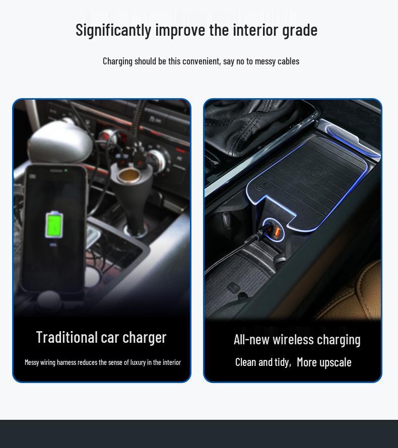 Wireless Fast Charger for Volvo XC60/XC90/S90/V60/V90/S60