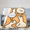 Cute Cartoon Duck Plush Blanket Boy Girl Flannel Throw Blanket For Couch Chair Sofa Soft Custom Quality Bedspread Gift Idea
