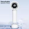 100 Speed Levels Mini Handheld Fan USB Rechargeable Cool Breeze LED Display for Makeup and Study
