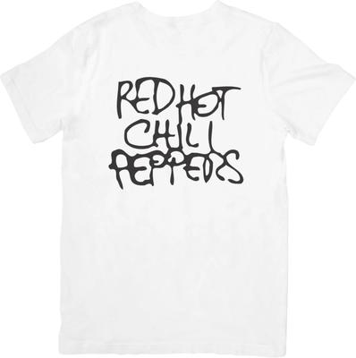 Red hot chilli peppers Hudba Vhodná pre Mužov a Ženy Kvalitné Bavlnené Tričko Biele.