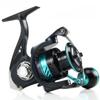 "Haoton Black Full Metal Spinning Fishing Reel for Sea Rod, Luya, Micro Fish - Big Reel DK"