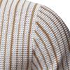 AIOPESON 2025 Men's Striped Sweater Polo Shirt Breathable Turn-Down Collar Knitted Cardigan Polo Men