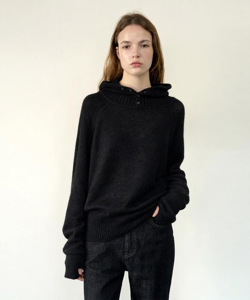 OUI MAIS NON Mohair Hoodie Knit