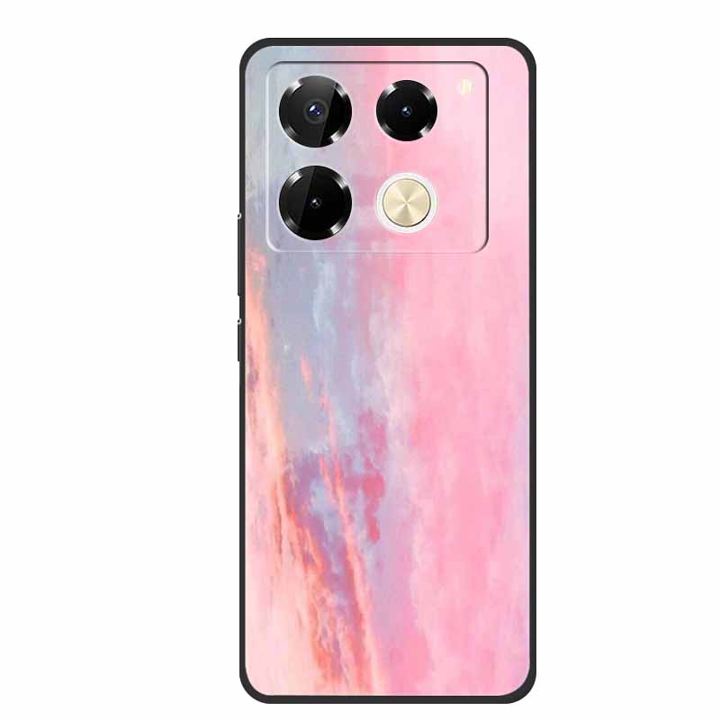 For Infinix Note 40 Pro 5G Case TPU Soft Silicone Cover Phone Cases for Infinix Note 40 40pro 4G Flowers Lovely Coque Fundas