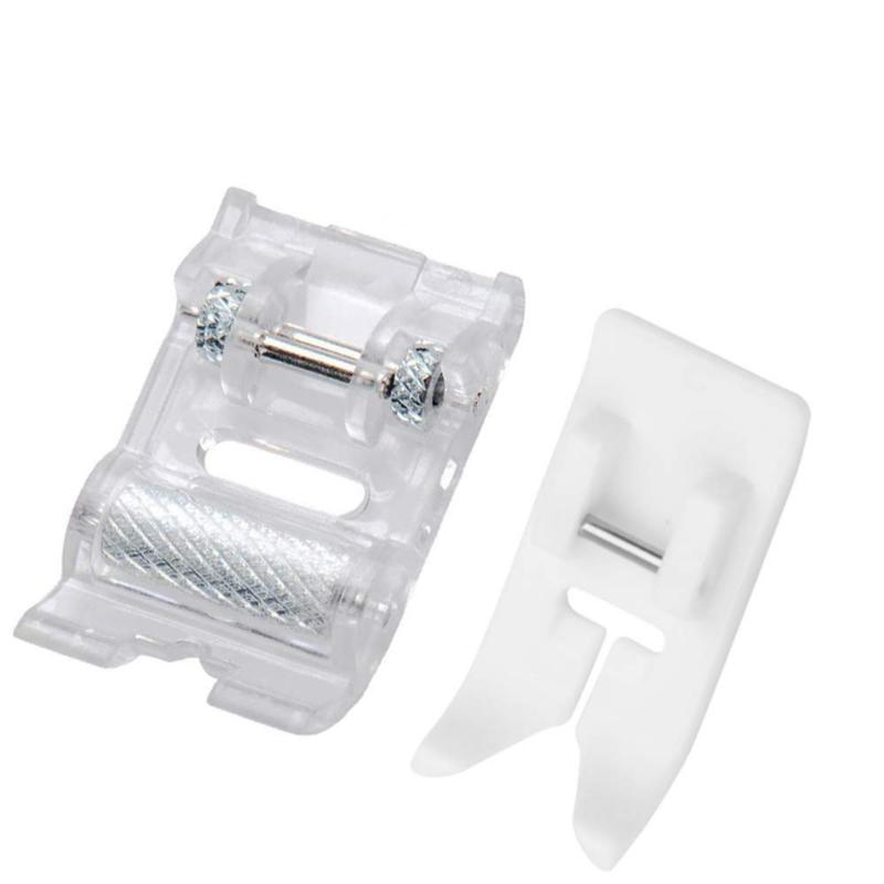 

2 шт., роликовая швейная машина, прижимная лапка плюс антипригарная зигзагообразная прижимная лапка для швейной машины Singer Brother с низким хвостовиком 2pcs