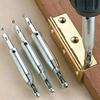 Woodworking hinge puncher drill repair tool, hexagonal handle door and window hinge woodworking positioning reamer drill set