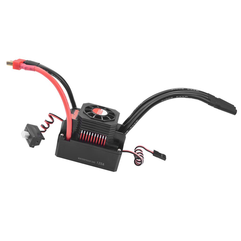 SURPASS HOBBY 120A Brushless ESC Waterproof Electric Speed Controller for 1 8 1 10 RC Truck Off Road Car