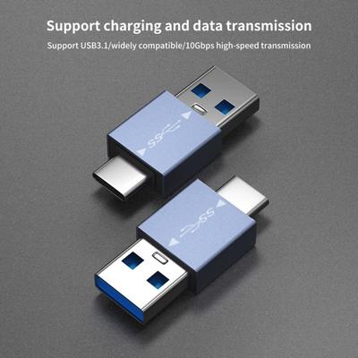 Τύπος C σε USB δεξιός μετατροπέας 10 Gbps Γωνία OTG Mini καθολική μεταφορά δεδομένων Γ Τύπος αρσενικό σε