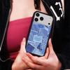 WildFlow Blue Denim iPhone 17/16 Pro Max/15 Plus Protective Case