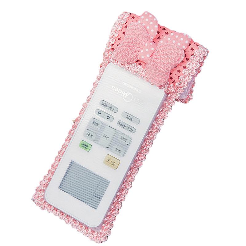 

гаряче! Симпатична вишукана кришка пульта дистанційного керування для телевізора з бантом Пилонепроникна кришка Pink s