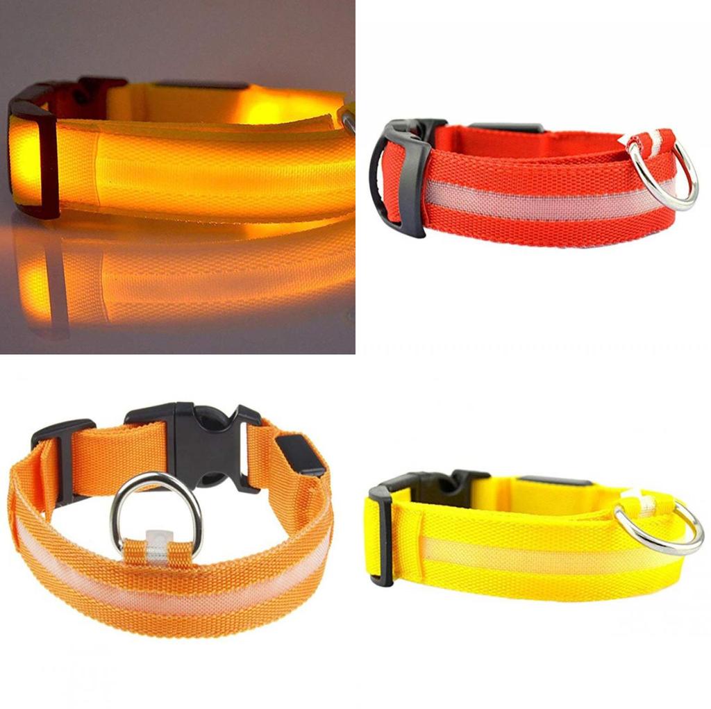 Haustier LED leuchtendes Hundehalsband wiederaufladbar für kleine mittlere große Hunde
