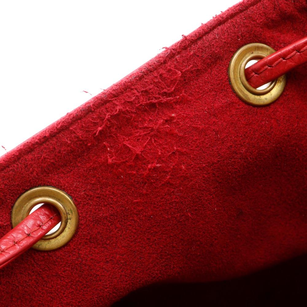LOUIS VUITTON Petit Noe Shoulder Bag M44107 Castilian red Red Epi Leather Women Used